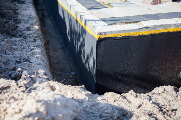 Professional Waterproofing technician working in Powell, OH